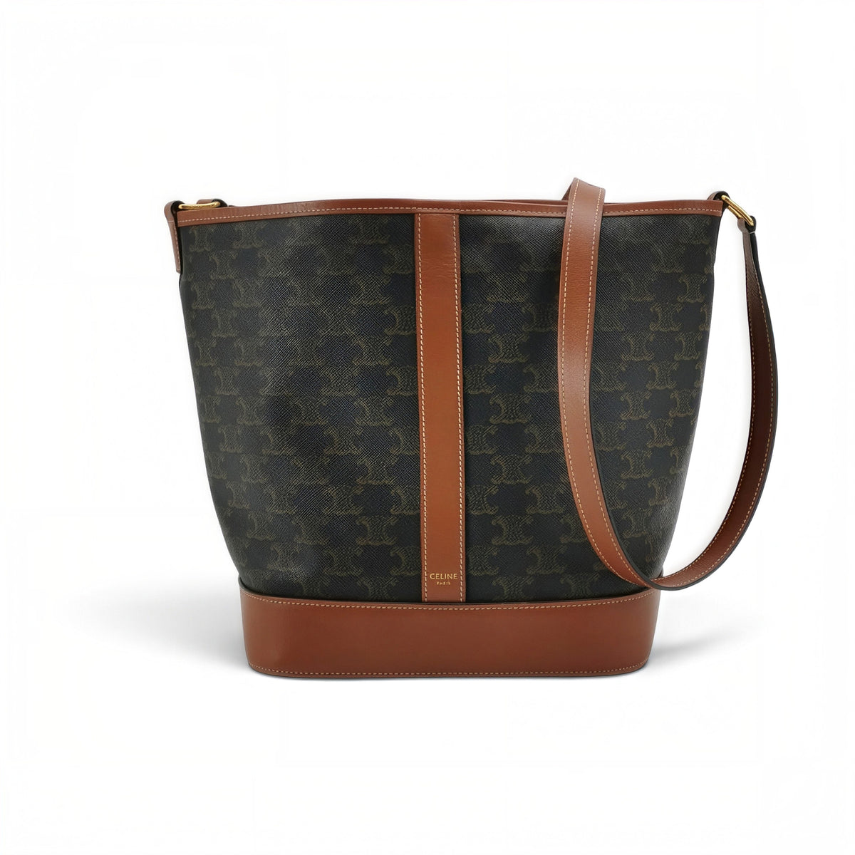 Large Bucket Bag in Triomphe Canvas