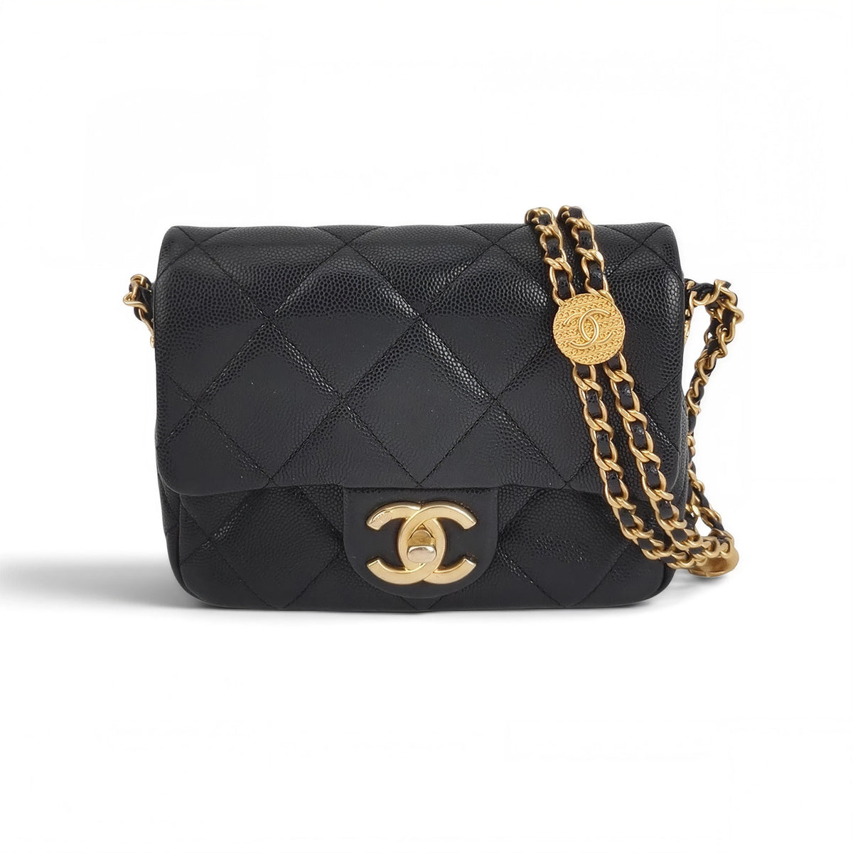 Mini Flap Bag with CC Coin Chain