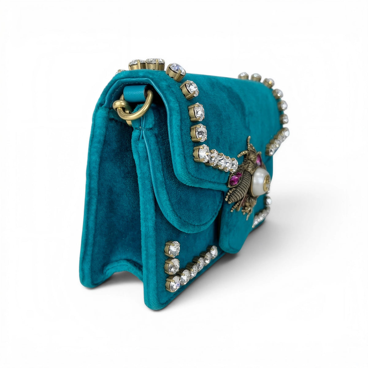 Broadway Rhinestone Bee Mini Bag