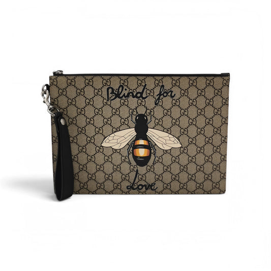 Bestiary Bee Print GG Supreme Pouch