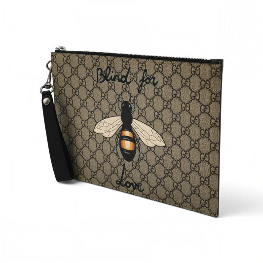 Bestiary Bee Print GG Supreme Pouch