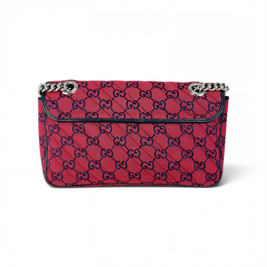 GG Marmont Floral Embroidered Small Shoulder Bag