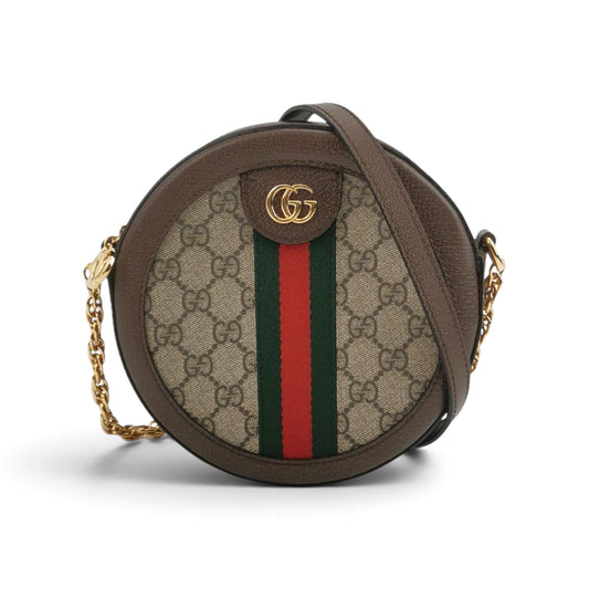 Ophidia Mini Round Shoulder Bag
