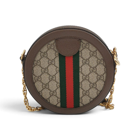 Ophidia Mini Round Shoulder Bag