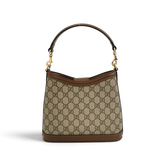 GG Supreme Medium Shoulder Bag with Interlocking G