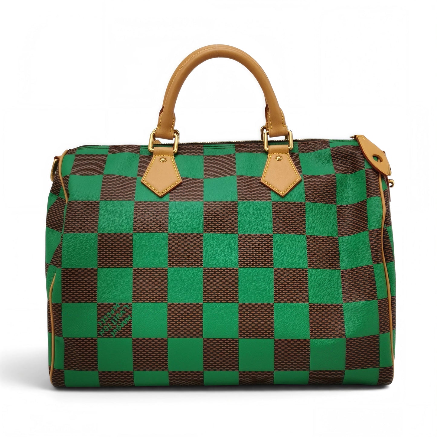 Speedy Bandoulière 40 Damier Géant Vert Anglais