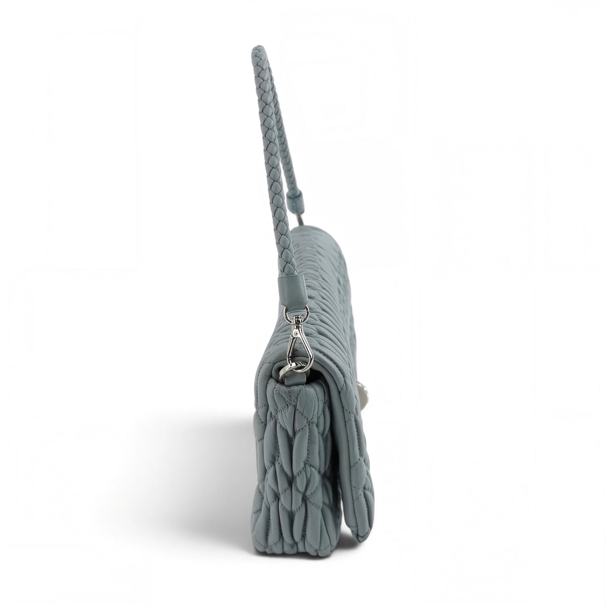 Crystal Embellished Matelassé Flap Bag