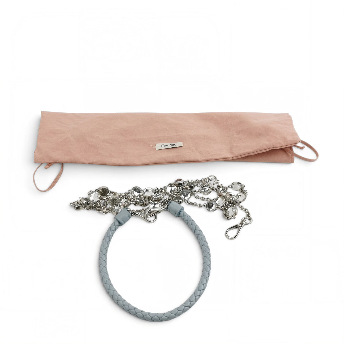 Crystal Embellished Matelassé Flap Bag
