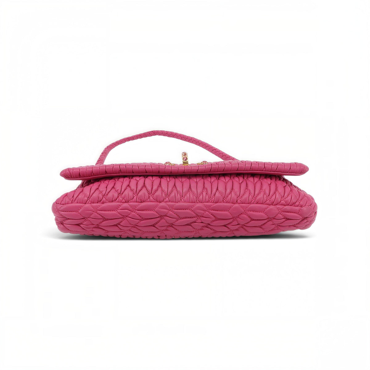 Crystal Embellished Matelassé Flap Bag