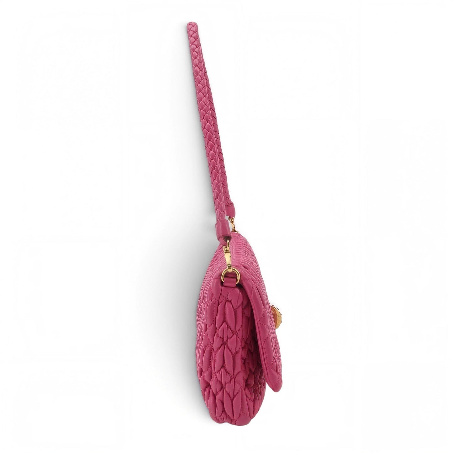 Crystal Embellished Matelassé Shoulder Bag