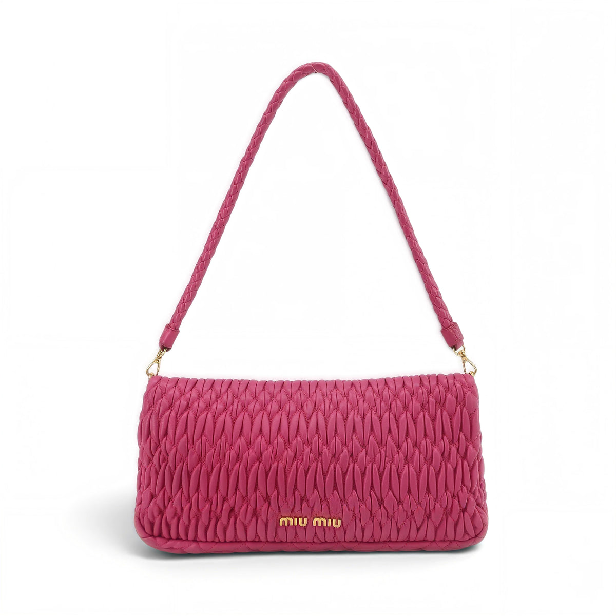 Crystal Embellished Matelassé Shoulder Bag