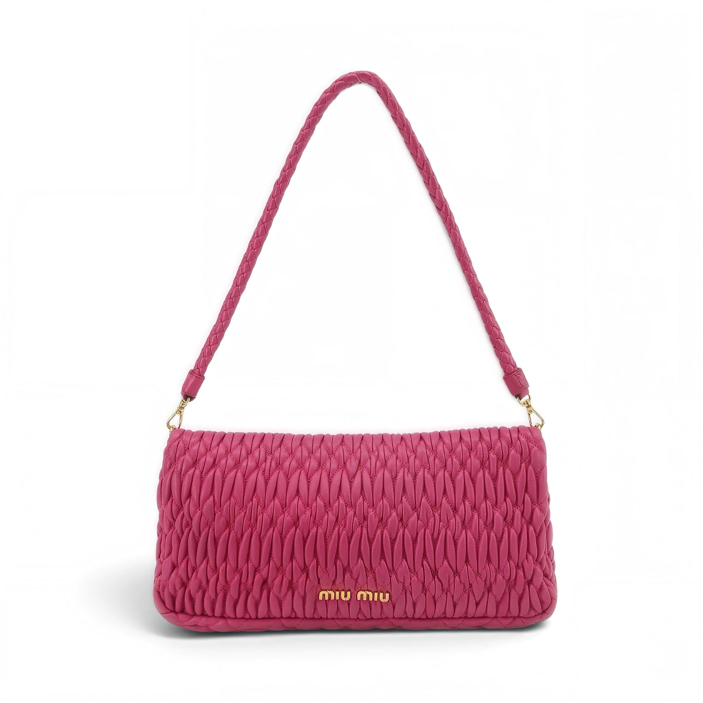 Crystal Embellished Matelassé Shoulder Bag