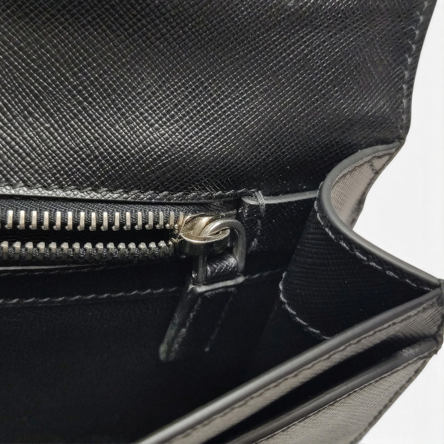 Saffiano Leather Clutch with Wristlet