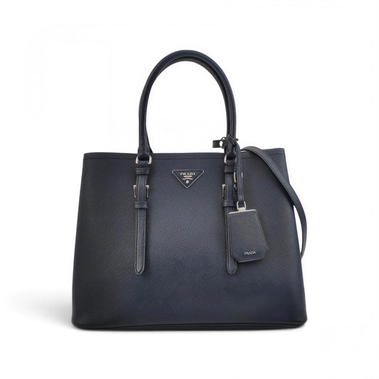 Saffiano Cuir Double Tote Large