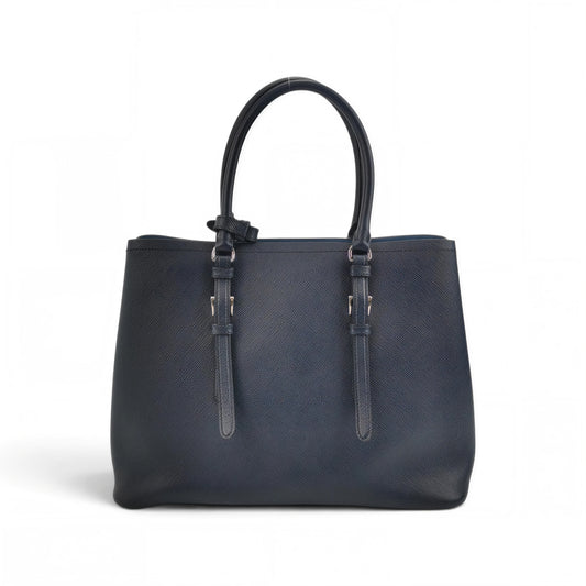 Saffiano Cuir Double Tote Large